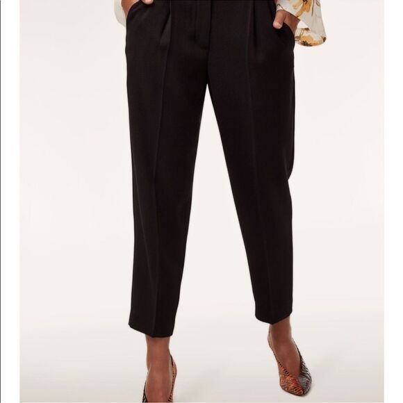 Aritzia Wilfred Essie black trouser pants size 0 - Picture 2 of 9